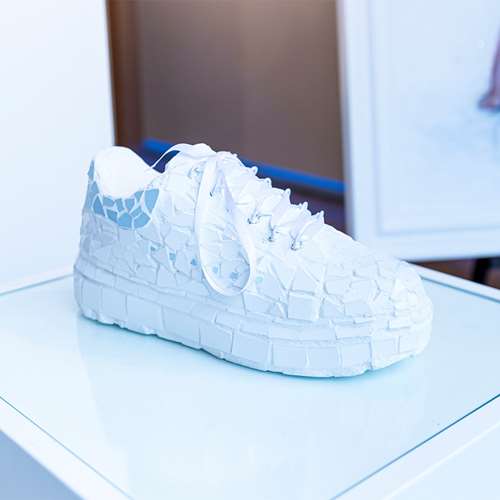 Alexander McQueen Trainer, White and Blue – Creative Edition