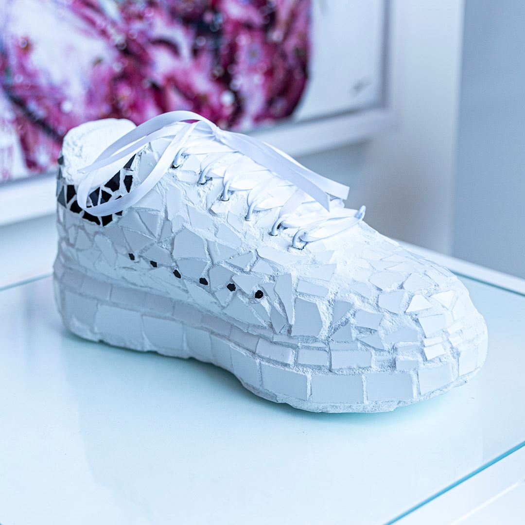Alexander McQueen Trainer, White and Black